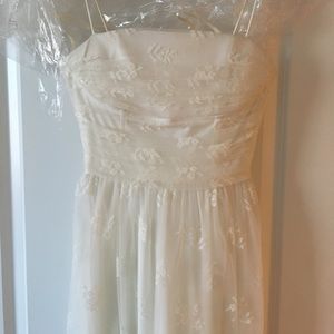 White/Cream medium length dress
